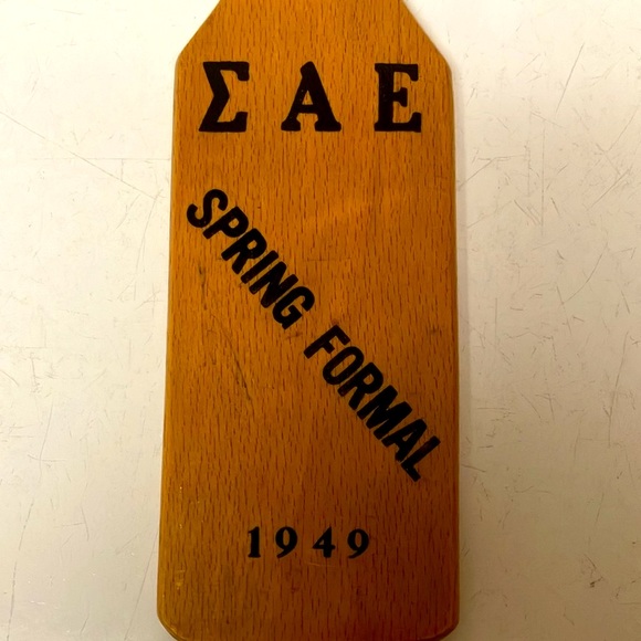Vintage Boston University 1949 Sigma Alpha Epsilon Spring Formal Paddle - Picture 4 of 4